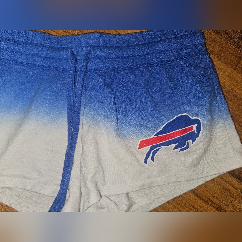 Buffalo Bills NFL Blue and White Women's Athletic Shorts Size Small Sleepwear - Picture 2 of 5